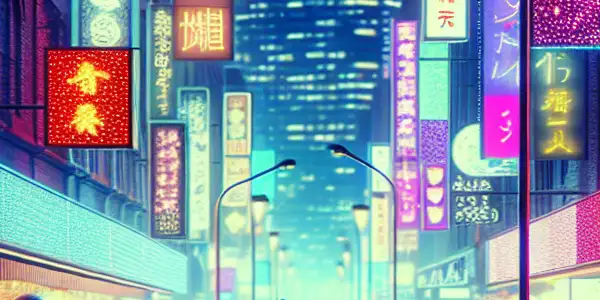 Vibrant Sydney nightlife in Kings Cross, featuring neon lights, diverse crowds, and adult entertainment venues.